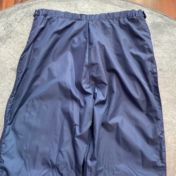 Vintage SKYR Side Zip Nylon Windbreaker Ski Snow Pants Navy Blue Womens Large - Picture 9 of 13